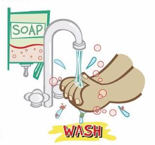 hand washing - this picture shows us that we should always wash our hands to keep it clean.