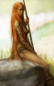 Vanya - Half drow half gold dragon sorceress