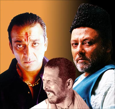 bollywood - sanja dutt,nana patekar played villain roles which were hit among indians