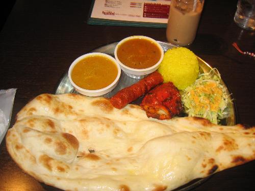 Indian food - Indian food. Naan. Curries.