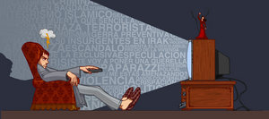 Television Addict - A small criticism to the television, addicting.