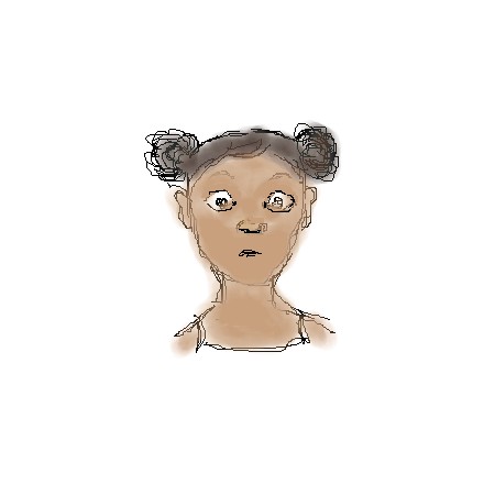oekaki doodle - A sketch of a girl