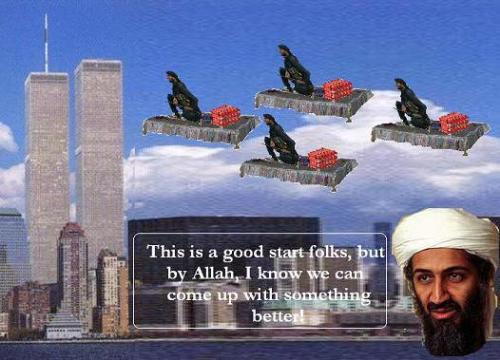 9/11 Satire Pic - Attack plan rejected by Bin Laden 9/11 Satire Pic - Attack plan rejected by Bin Laden