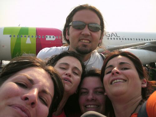 Mission in Africa ( Mozambique ) - The group arriving to Africa at the airport!