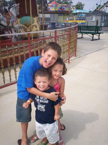 All three of my babies! - Gabriela Naomi, Peyton Manning, and Jesse Lee