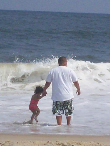 beach - Burt and Gabby at the beach!