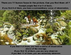 Hidden faces - 11 Human faces hidden in the pic