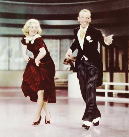 fred astaire and ginger rogers - Fred and Ginger were the best dancing together.