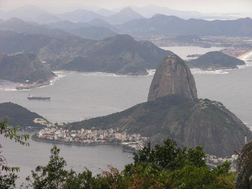 Rio De Janeiro - Sugar Loaf from atop of Christ Statue