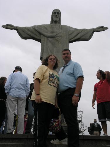 me and my dad - my dad and me in rio infront of christs statue