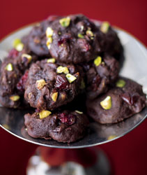 Fudgy Cherry-Pistachio Rounds - Hope you enjoy these. Fudgy Cherry-Pistachio Rounds - Hope you enjoy these.