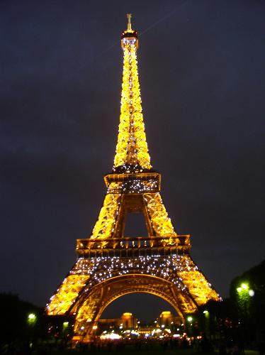 Eiffel Tower At Night - The Eiffel Tower at night - Paris, France
