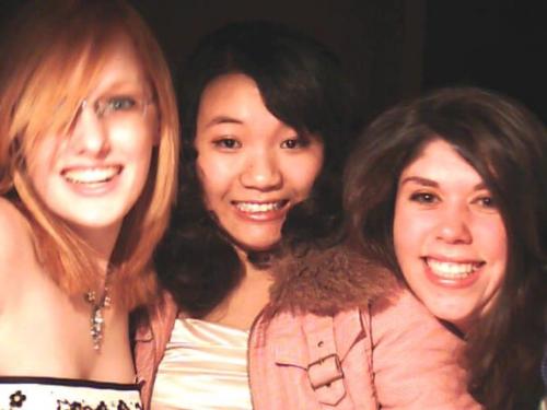formal - me, tracy, lucy before formal w/webcam