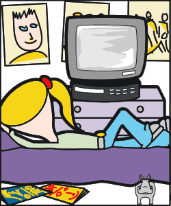 Watching television - Spending more time watching TV means