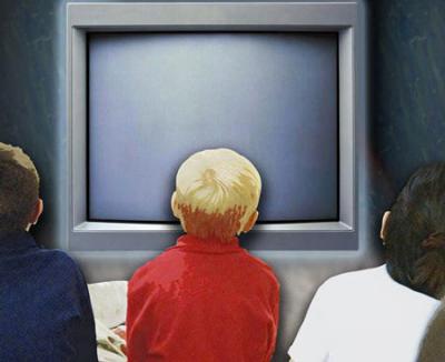 Watching television - People watching TV