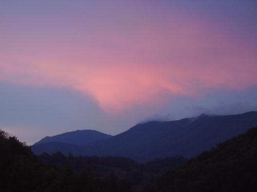 My view  - The beautiful sunset at my house.