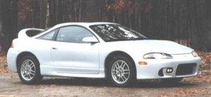 Mitsubishi Eclipse - Similar to the one I owned but mine was a bit more blinged out and had special rims etc. Ahh, the good ole days!