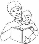 Parent images  - Guiding his/her child while he is learning
