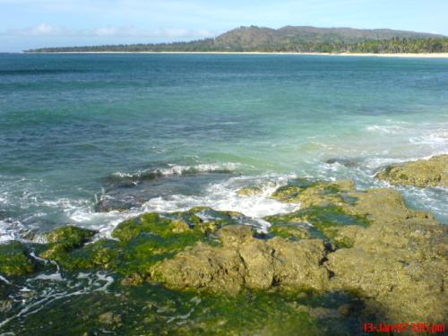 'Rocks of the sea' - 'Rock is rough when you rub it, but rock is soft when you look at them freed over the ocean.'  It's like a heart hard pain stays when anguish remains, but it lightens when you let to love again.