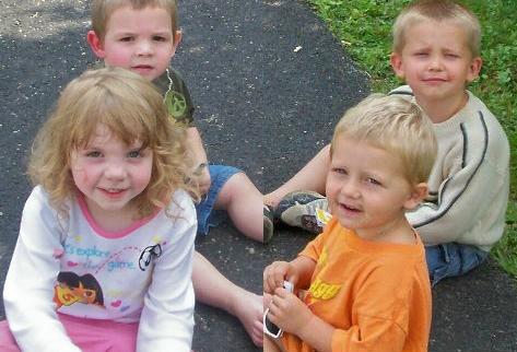 The Kids - Here are my boys right and the kids I watch. 