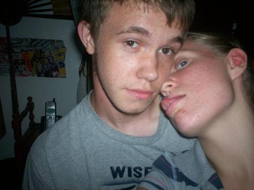 Me and My Man - This is me trying to lick my boyfriend Mike. Mike is my loverboy, I love him tons!.