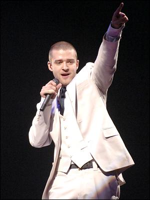 Justin Timberlake - Justin timberlake singing in concert