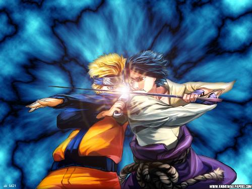 Naruto vs Sasuke Battle - Image from anime naruto shippuden...Naruto vs Sasuke