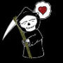 grim reaper - grim reaper, with sycle.