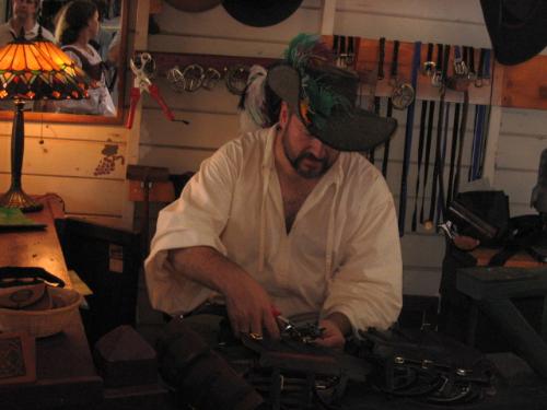 Leather Worker - Bought a belt from this leather worker at the Minnesota Renaissance Festival 9-01-07