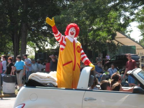 Ronald McDonald - Ronald McDonald was the Grand Marshall at the parade at the parade at the Minnesota State Fair on 9-02-07