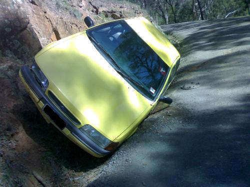 My sis in laws perfect parking lol - My sis in law decided to park her car, thought she did a good job