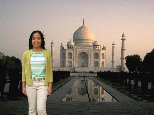 miracles - this my picture edited to be in taj mahal