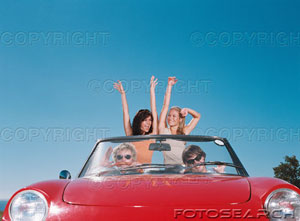 road trip girls holiday convertible friends americ - road trip girls holiday convertible friends america dessert crossing