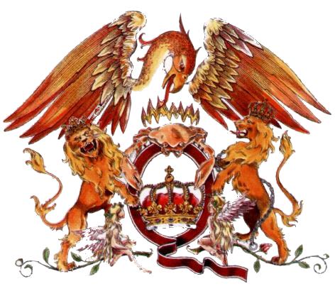 Queen - The Queen Logo as designed by the man himself Freddie Mercury. God bless ur soul Mr. Mercury. U were and still Gr8