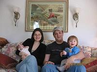 Our Family Picture - This is a picture of me, my husband, and our two angels! Its almost a year old picture hehe. 