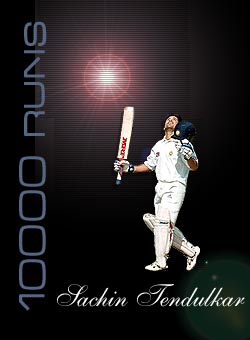 sachin - photo taken when sachin scored 10000 runs