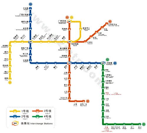 Guangzhou Metro System Map - It's the most developed Metro System in China, what do you think of it? If you come to Guangzhou, do take it since it will bring you a lot of convenience. Andy