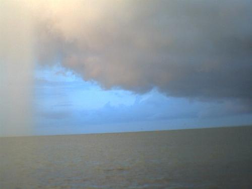 a real downpour - This was a real downpour! Early friday morning in Port Aransas Texas. Hurricane Humberto was just up the coast