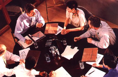 people working - people in a meeting or working together