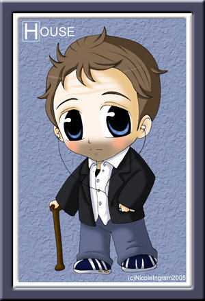 Chibi House - A anime inspired drawing of House from House M.D.
