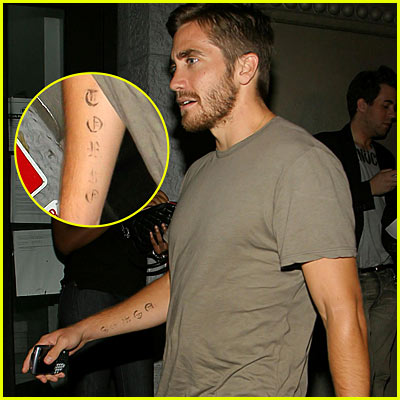 jake's tattoo - jake gyllenhaal's tattoo