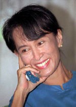 Aung San Suu Kyi - from http://en.wikipedia.org/wiki/Aung_San_Suu_Kyi