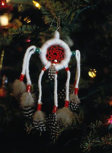 Dreamcatcher ornament I made - Photo of Dreamcatcher ornament