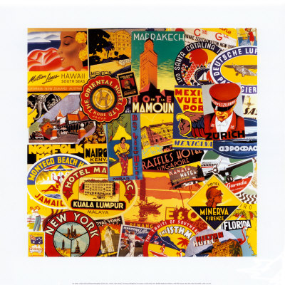 Retro Travel Art Print - Retro Travel Art by... (I forgot the name)