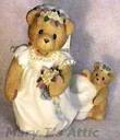 bride - cute little bear in a bridal gown