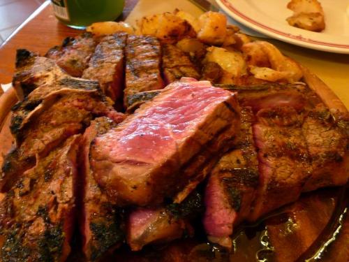 Steak - Famous T-bone Steak in Firenze of Italy