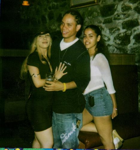 at club 69 - my best friend barbara, her man ron, and me at club 69