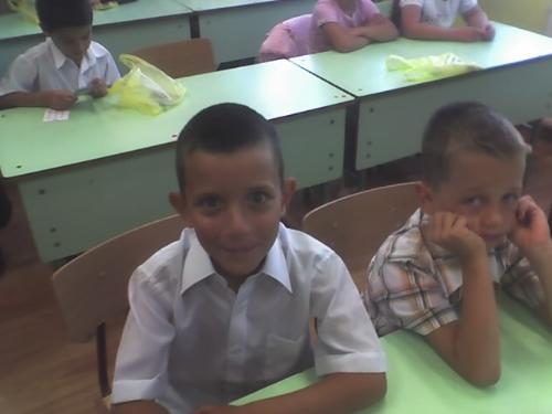 my only son - The first day in the school