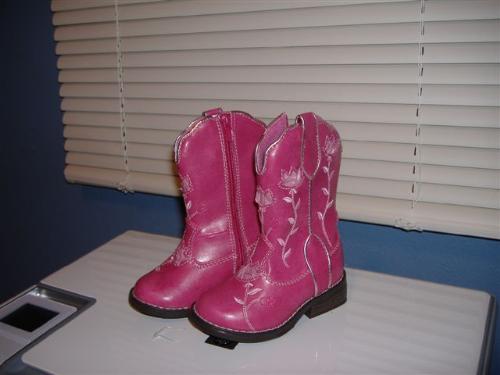 these boot were made for walking - little pink boots 