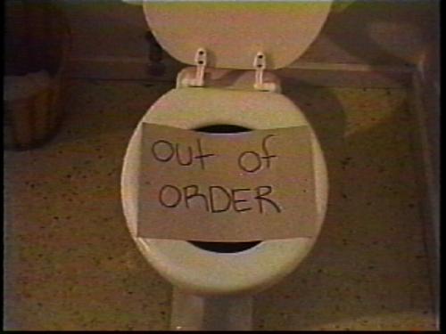 This would have been the smart thing to do! - non working toilet This would have been the smart thing to do! - non working toilet